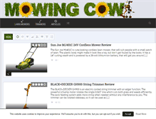 Tablet Screenshot of mowing-cow.com